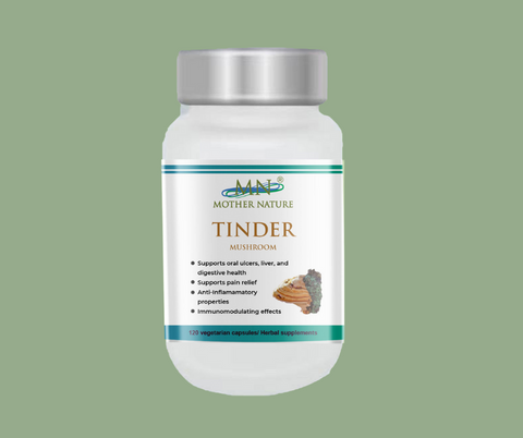 Tinder Mushroom Supplement (1000mg) - 120 capsules