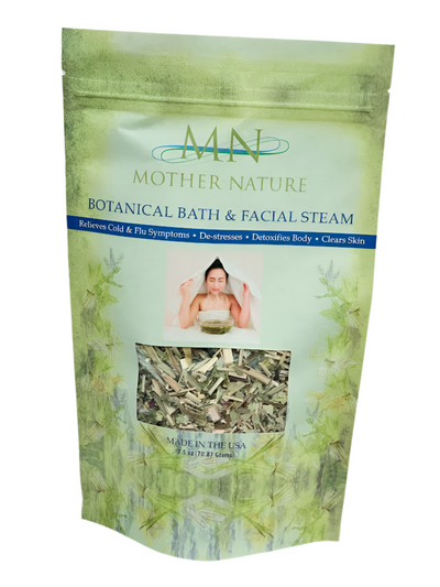 Botanical Bath & Facial Steam | Relieves Virus Symptoms, Inflammation, and Body Aches