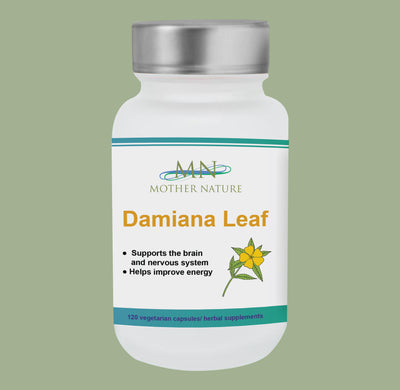 Damiana Leaf Supplement (385mg) - 120 capsules