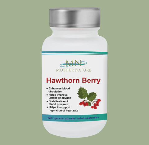 Hawthorn Berry Supplement (490mg) - 120 capsules