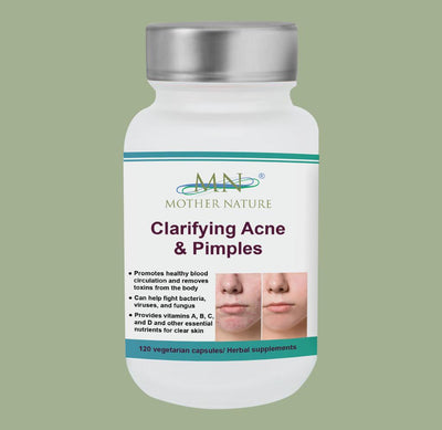 Clarifying Acne & Pimples Supplement (1000mg) - 120 capsules