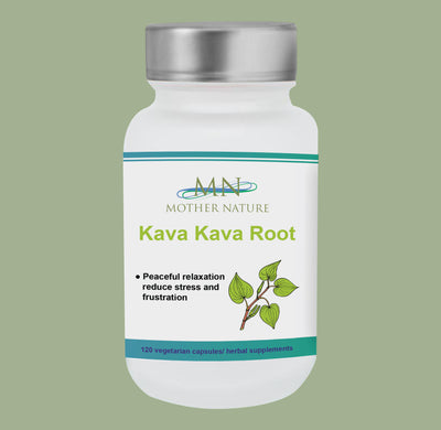 Kava Kava Root Supplement (410mg) - 120 capsules