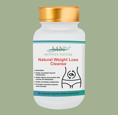 Natural Weight Loss Cleanse Supplement (1000mg) - 120 capsules