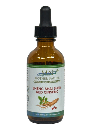 Sheng Shai  Shen  Red Ginseng Liquid Supplement (500mg) – 60ML Herbal Tincture