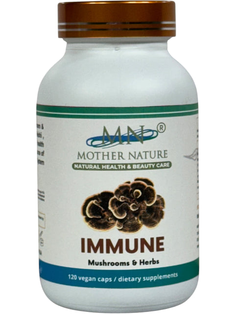 Immune Mushrooms Supplement (1000mg) - 60 capsules