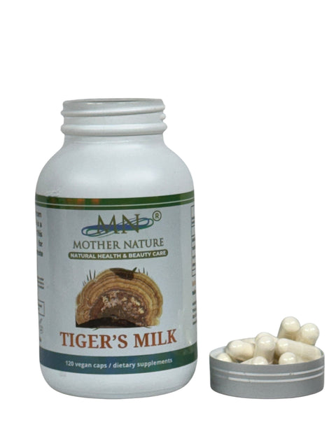Tiger Milk Mushroom Supplement 500mg – 120 Vegan Capsules | Immune & Respiratory Support | Natural Wellness Tonic