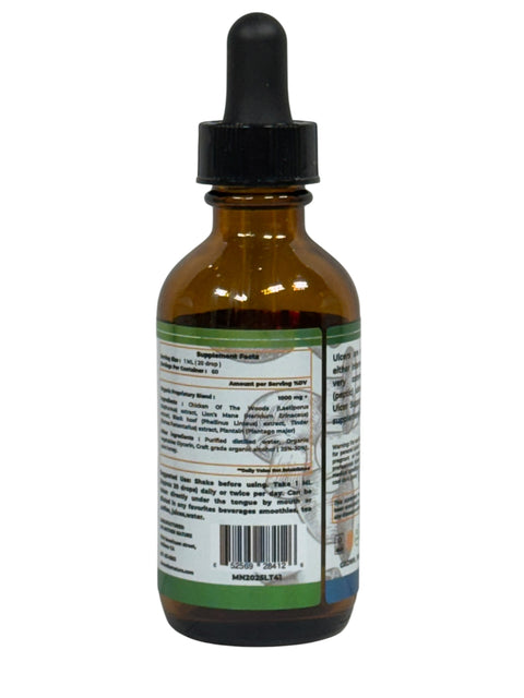 Ulcers Support Liquid Supplement (1000mg) – 60ML Herbal Tincture
