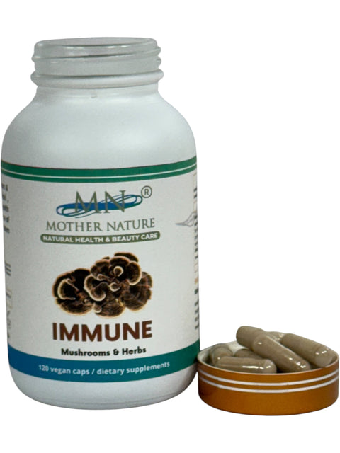 Immune Mushrooms Supplement (1000mg) - 60 capsules