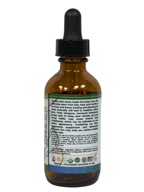 Menomush Radiant Skin Liquid Supplement (1000mg) – 60ML Herbal Tincture