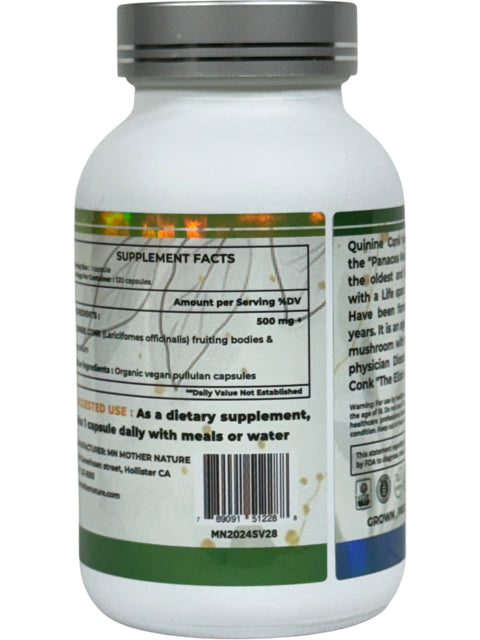Quinine Conk Supplement (500mg) - 120 capsules
