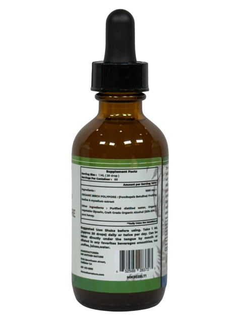Birch Polypore Liquid Supplement (1000mg) – 60ML Herbal Tincture