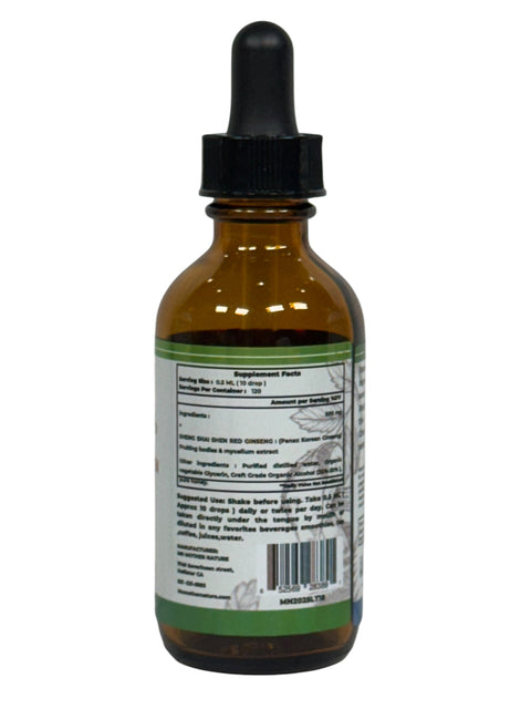 Sheng Shai  Shen  Red Ginseng Liquid Supplement (500mg) – 60ML Herbal Tincture