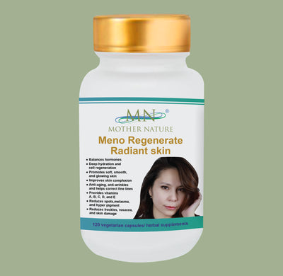 Meno Regenerate Radiant Skin Supplement (1500mg) - 120 capsules