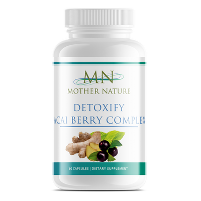 Detoxify Acai Berry Complex Supplement (1532mg) - 60 capsules