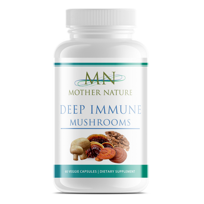 Deep Immune Mushrooms Supplement (1000mg) - 60 capsules