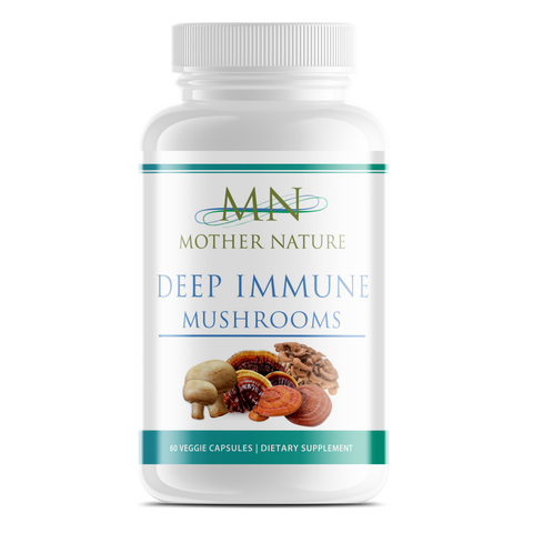 Deep Immune Mushrooms Supplement (1000mg) - 60 capsules